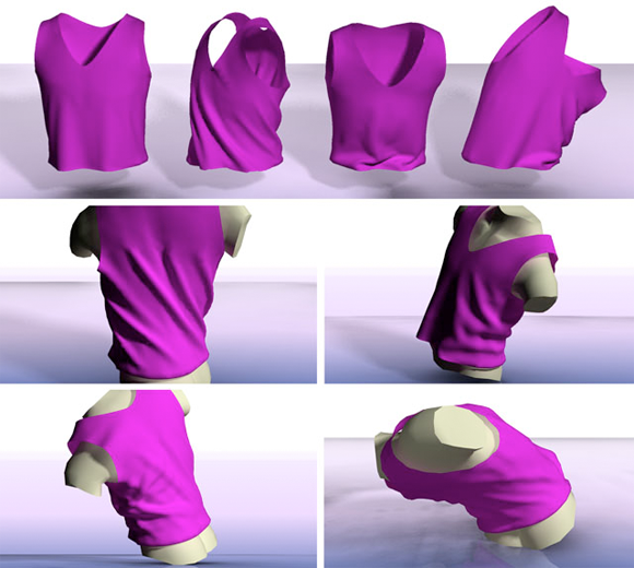 Example-based deformation of a t-shirt Example-based deformation of a t-shirt